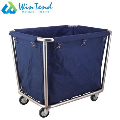 Heavy duty hotel laundry housekeeping cart trolley for room cleaning