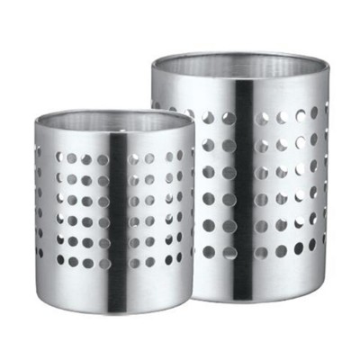 Unite stainless steel kitchen knife and fork cutlery holder with hole