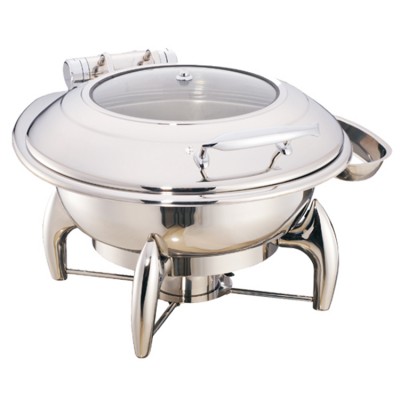 Newly design mirror polishing luxury round oval chafing dish